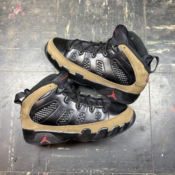 Nike Air Jordan 9 PS "Olive" Size 3Y Youth OG Classic Sneaker 401811-030 - Picture 1 of 6